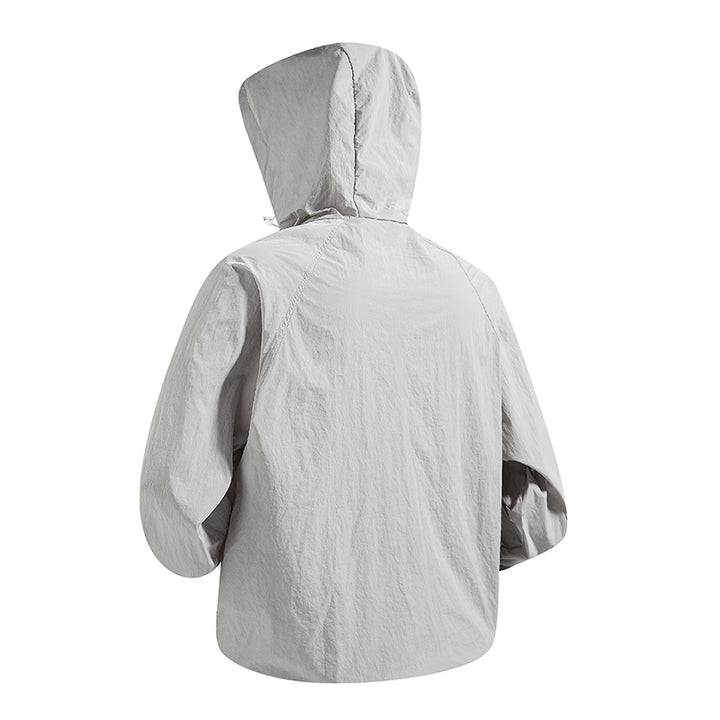 Unisex Lightweight packable hooded windbreaker with water-repellent ripstop shell and adjustable hood Mune Fashion