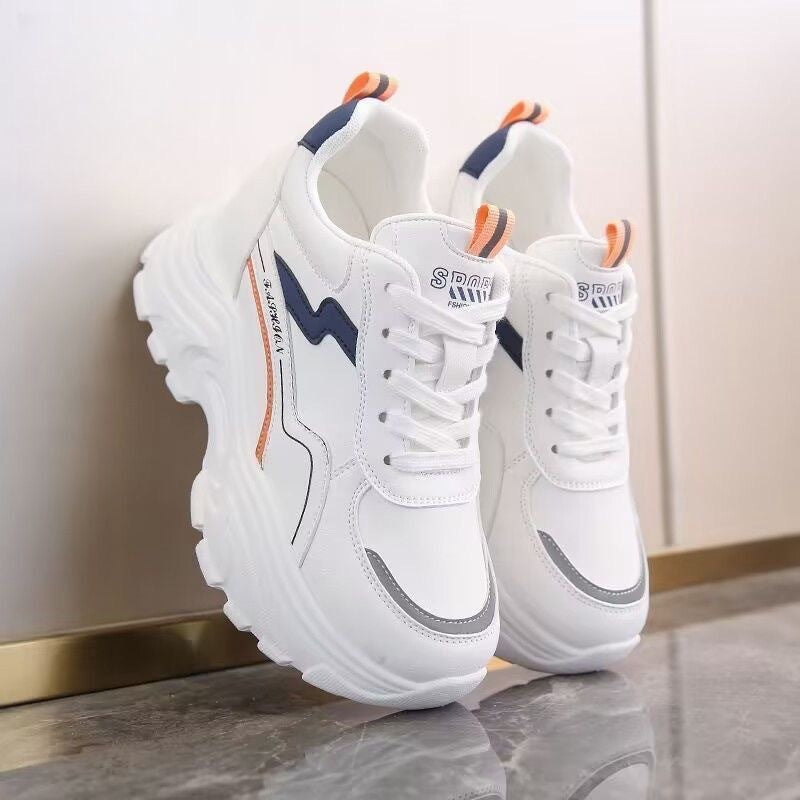 Women's Sporty Sneakers with Elastic Upper and Padded Sole Mune Fashion