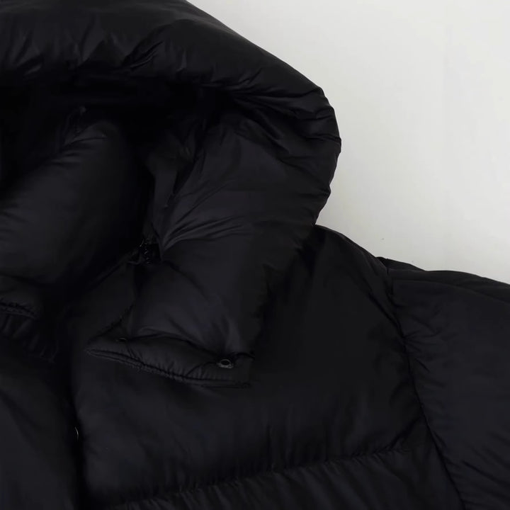 Women's oversized quilted jacket with voluminous hood and patch pockets Mune Fashion
