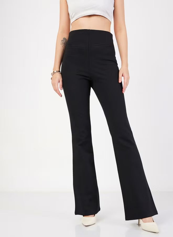 Women's High-cut Bootcut Pants Mune Fashion