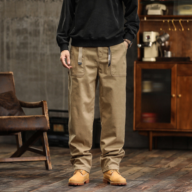 Men's loose workwear pants with patch front pockets Drune