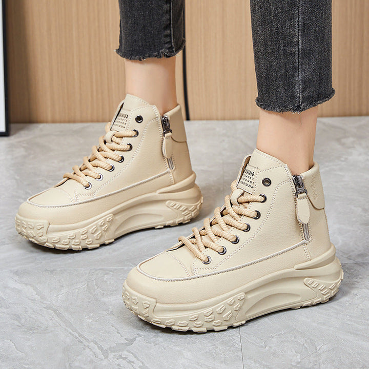 Women High-Top Sneakers with water-repellent surface and non-slip sole Mune Fashion