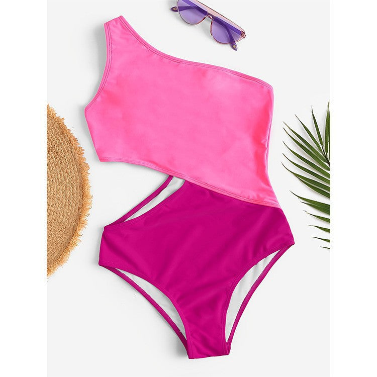 Ladies One-Sided Swimsuit Mune Fashion