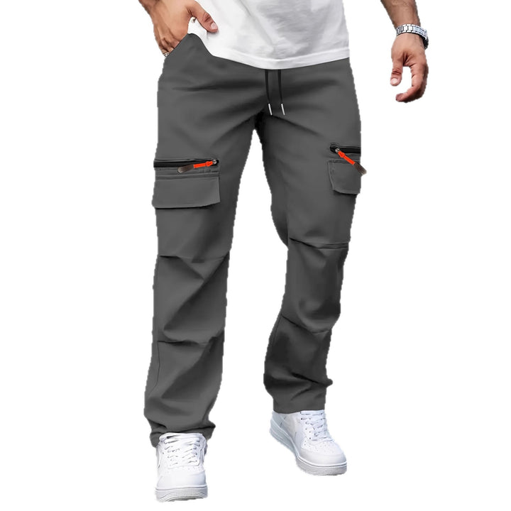 Men's cargo joggers with multifunction pockets, drawstring & zippers Mune Fashion