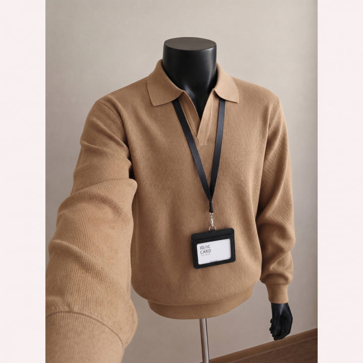 Men's Stylish Pullover with V-Neck Mune Fashion