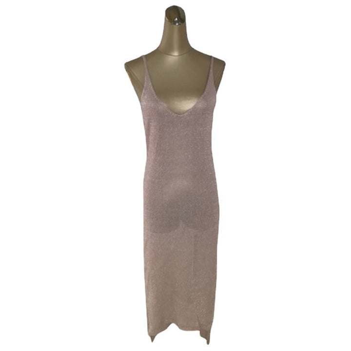 Ladies' Casual Maxi Dress with Side Slit Mune Fashion