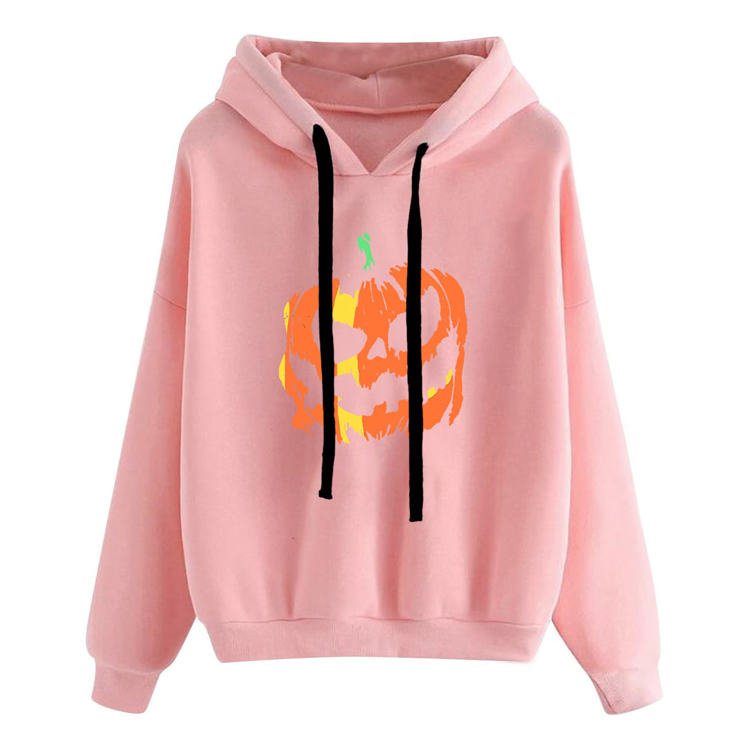 Women's casual oversized hoodie with heart and paw print, drawstring and ribbed cuffs Mune Fashion