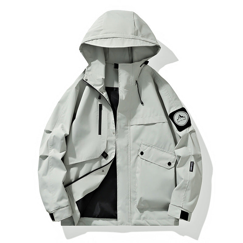 Men's Modular Rain and Wind Parka with welded seams, concealed zippers, and utility pockets Mune Fashion