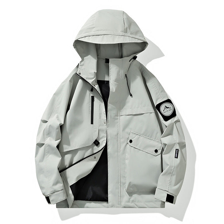 Men's Modular Rain and Wind Parka with welded seams, concealed zippers, and utility pockets Mune Fashion