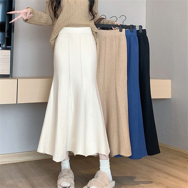 Ladies Flowing Maxi Skirt with Elegant A-Line Silhouette Mune Fashion
