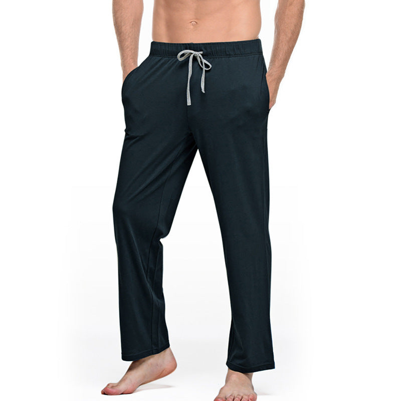 Men's lounge and sleep pants made of soft jersey with an elastic waistband and side pockets Mune Fashion