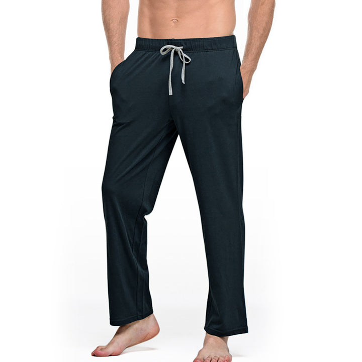 Men's lounge and sleep pants made of soft jersey with an elastic waistband and side pockets Mune Fashion