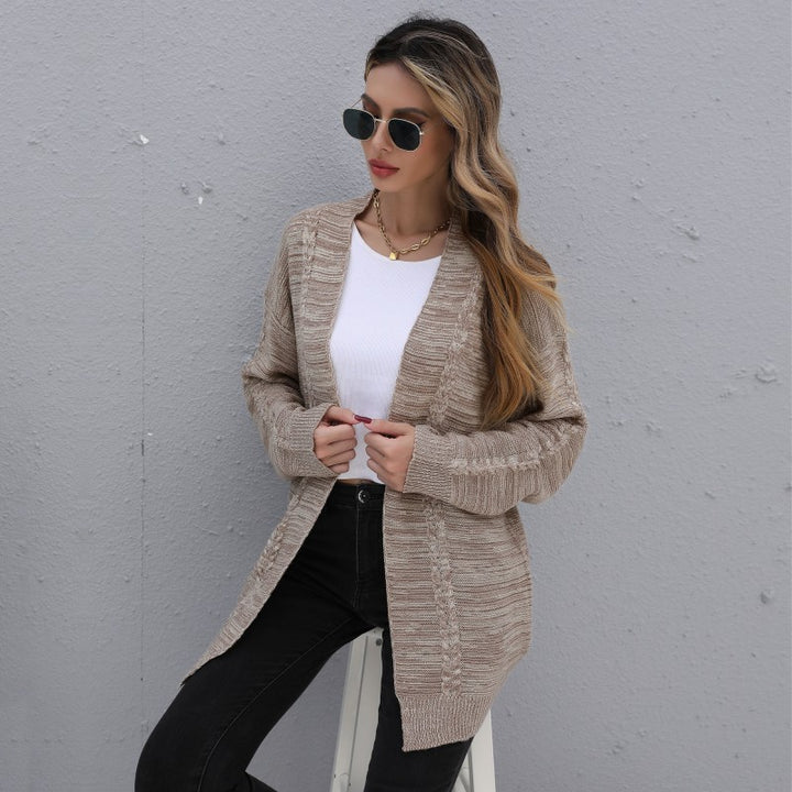 Women’s Fashionable Knit Cardigan with Loose Sleeves Mune Fashion