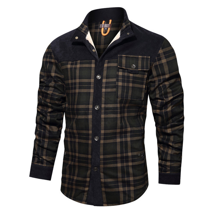 Men's Checkered Shirt Jacket Mune Fashion