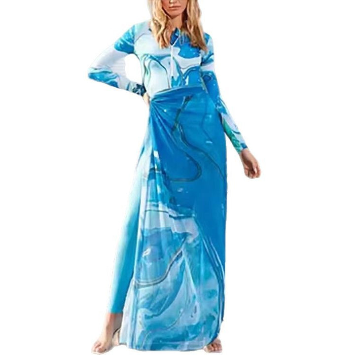 Women’s Maxi Dress with Artwork Print Mune Fashion