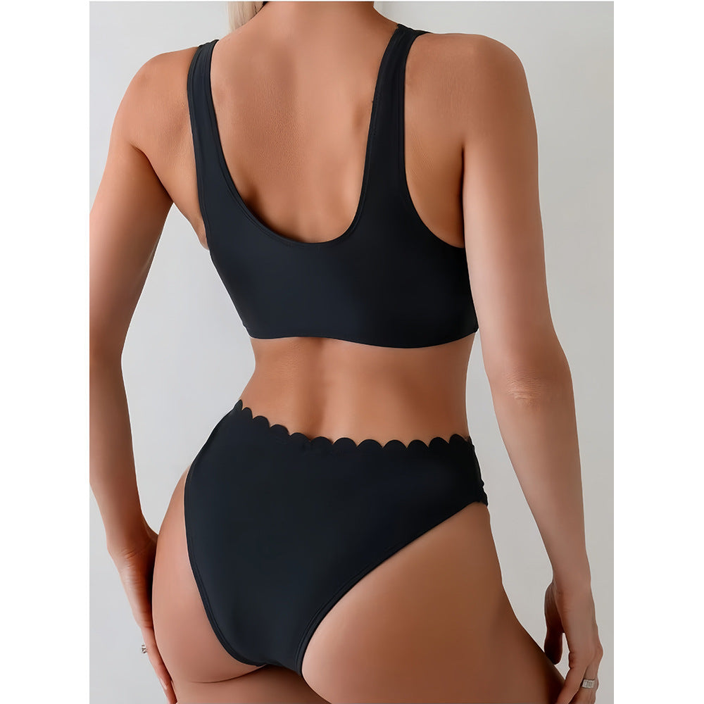 Ladies Bikini with subtle wave pattern Mune Fashion