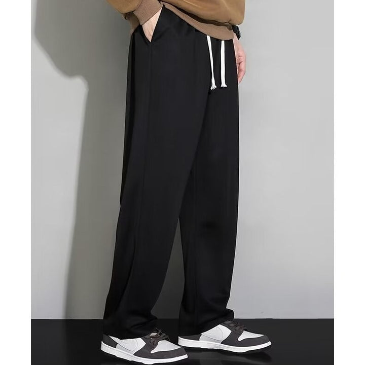 Men's Comfortable Casual Pants with Elastic Waistband Mune Fashion