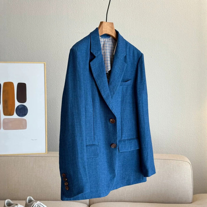 Ladies Elegant Blazer made of high-quality Linen Mune Fashion