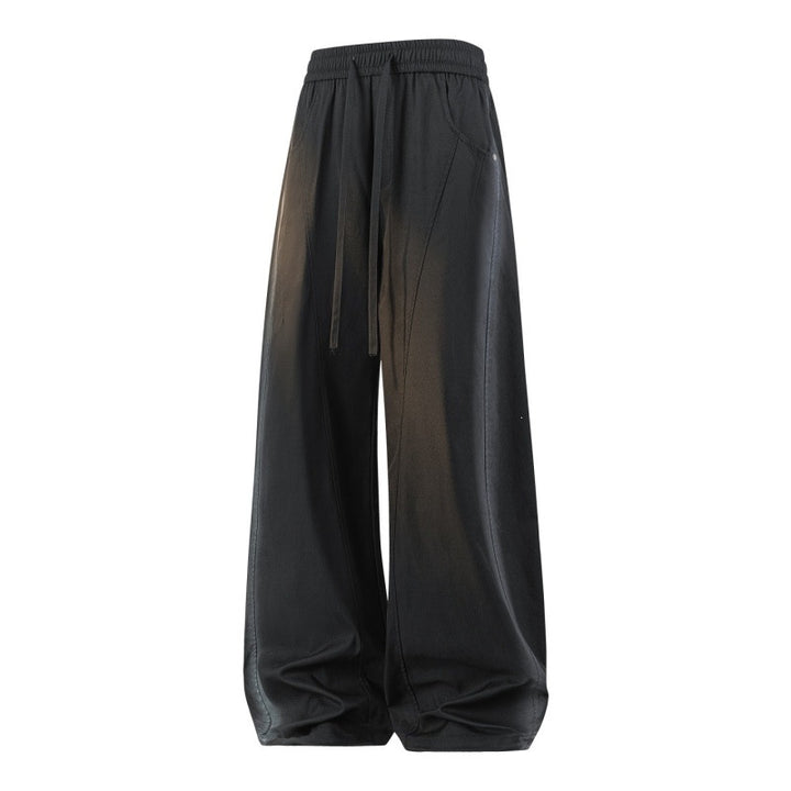 Women Wide Layered Lounge Pants with Cargo Details & Elastic Drawstring Mune Fashion