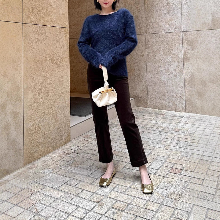 Women's Soft Mohair Sweater with Loose Fit Mune Fashion