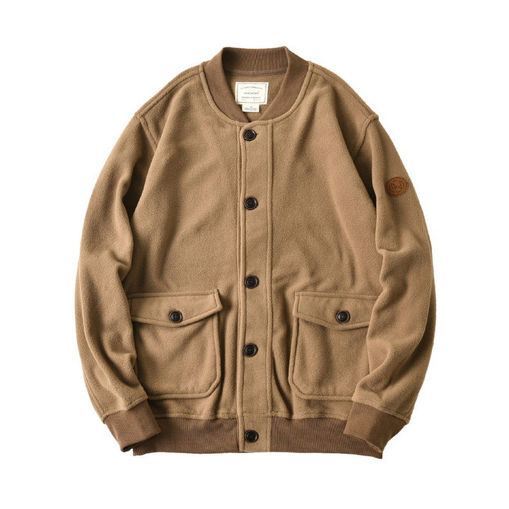 Men's fleece jacket with practical pockets Mune Fashion