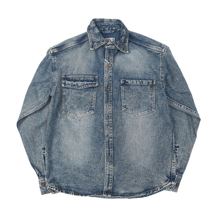 Men's Denim Shirt Jacket Mune Fashion