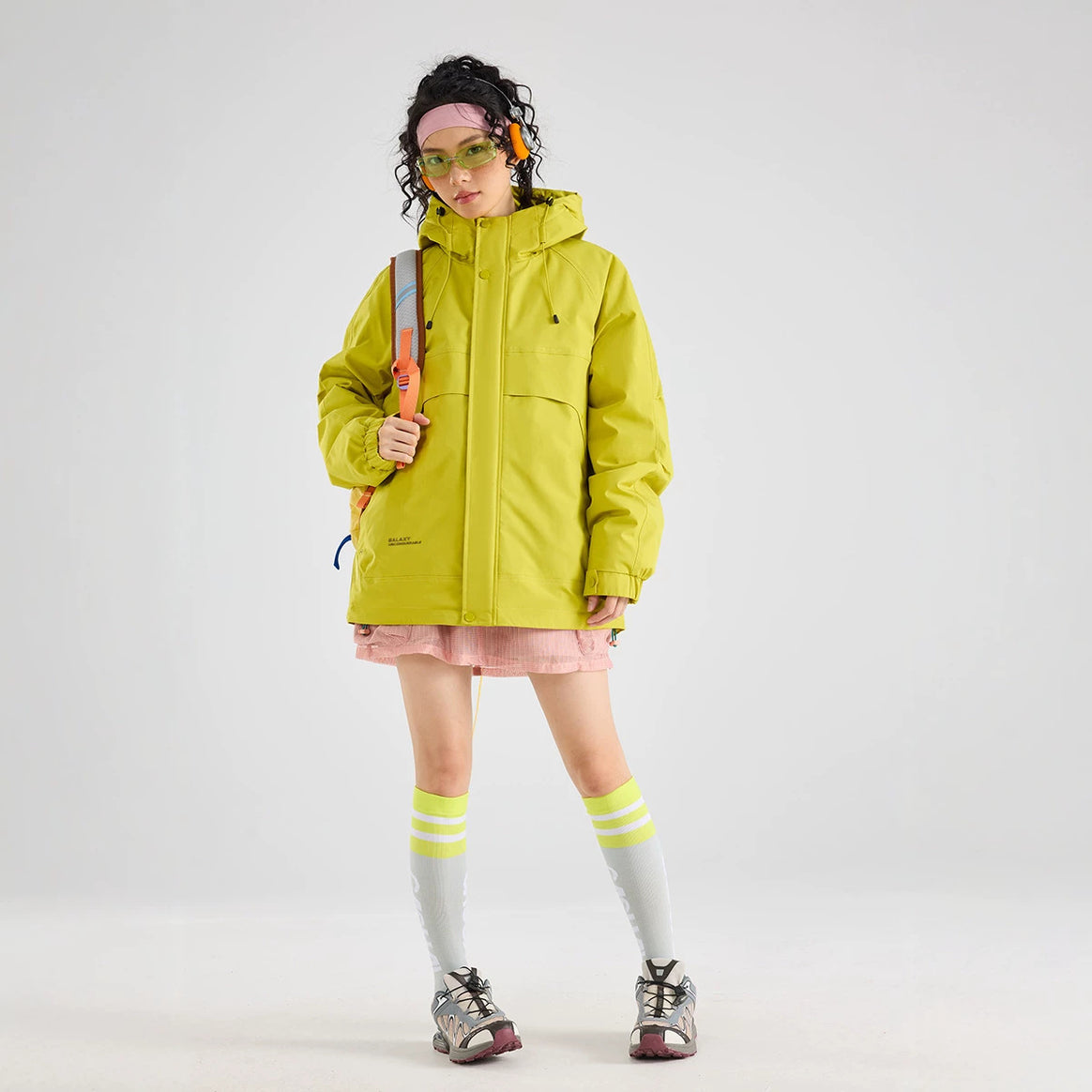 Women's waterproof breathable hooded jacket in technical oversized cut Mune Fashion