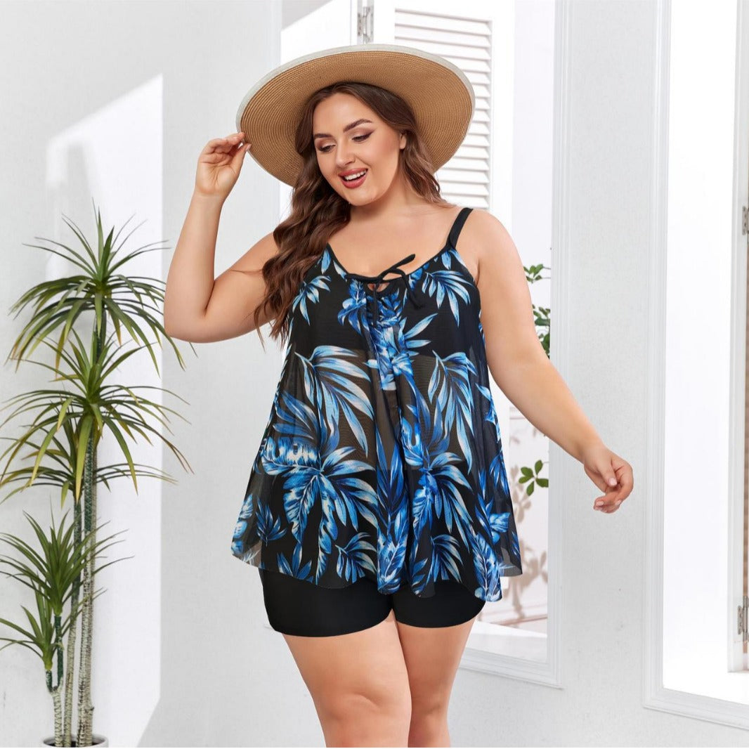 Women's Leisure Swim Outfit with Flowing Cut Mune Fashion