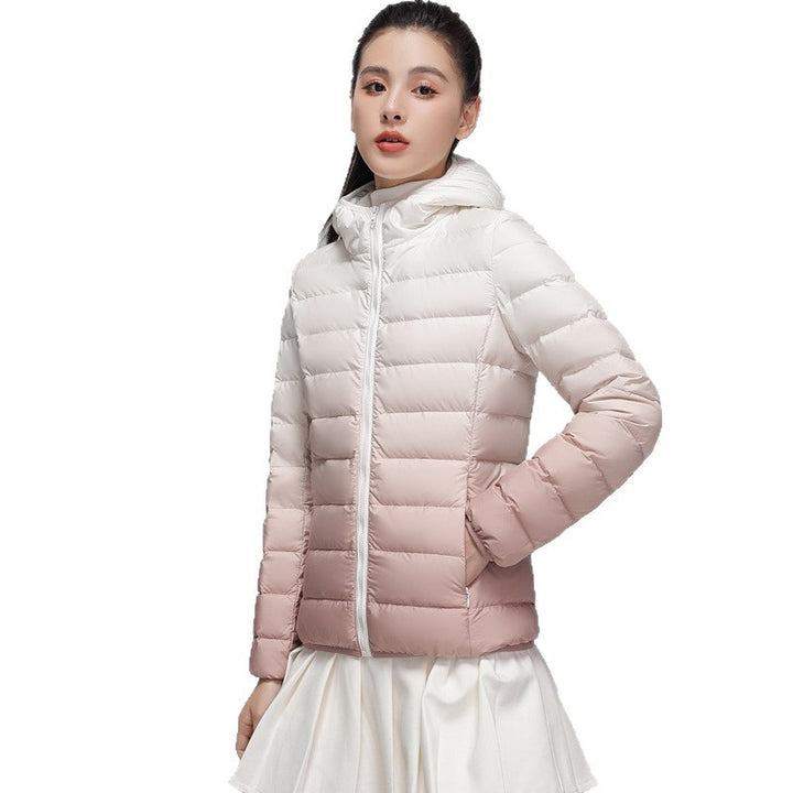Women's ultra-lightweight hooded quilted jacket with compact pack size and wind-resistant shell Mune Fashion