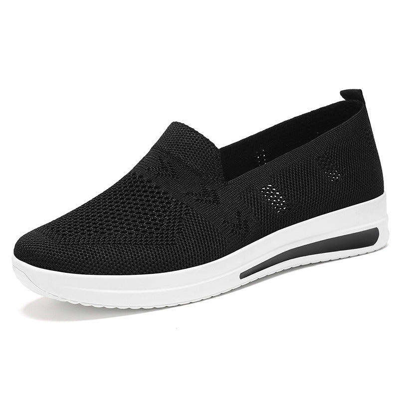 Women's Breathable Slip-On Sneakers with Flexible Upper Material and Comfortable Footbed Mune Fashion