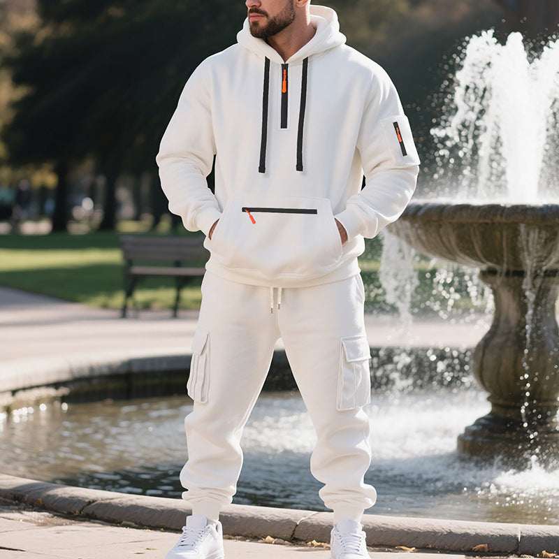 Men's nan utilitarian hoodie and cargo joggers set Mune Fashion
