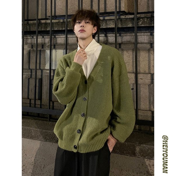 Men's Classic Cardigan with Button Placket Mune Fashion