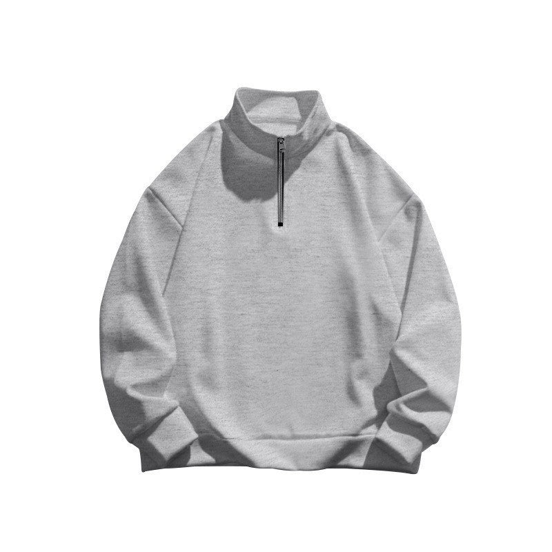 Unisex Relax-Halfzip-Sweatshirt with high stand-up collar, raglan sleeves and slightly brushed inside Mune Fashion