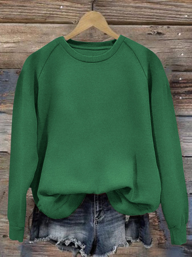 Women's Oversize Sweatshirt with Raglan Sleeves and Elastic Hem Mune Fashion