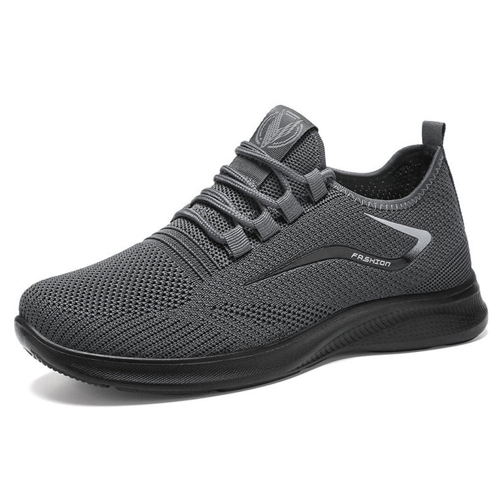 Men's breathable knit sneakers with sock-like shaft and flexible comfort sole Mune Fashion
