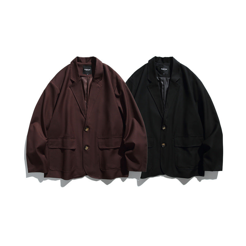 Men's Oversized Jacket made of draping twill with patch pockets Mune Fashion