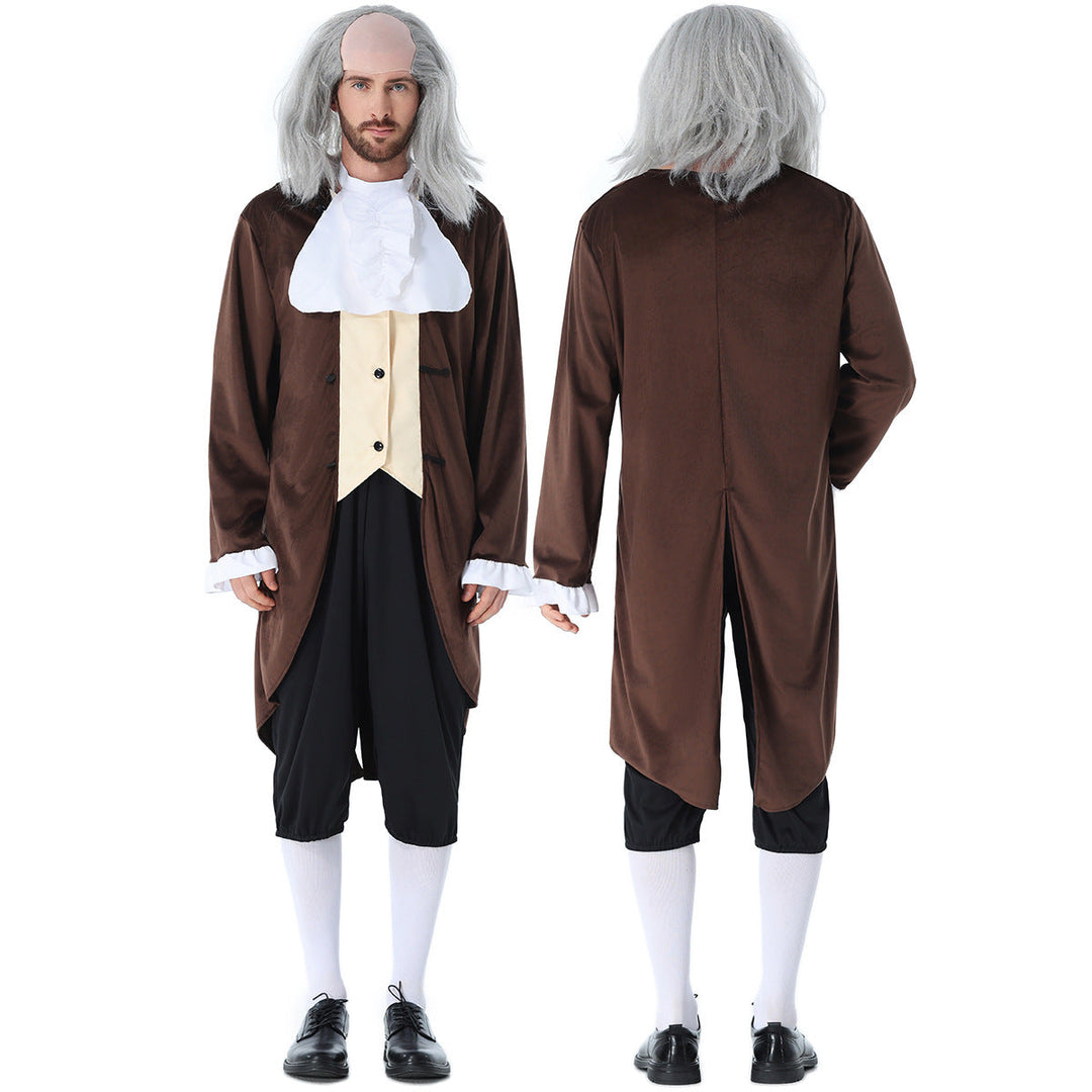 Men's historical costume with elegant tailcoat and baggy trousers Mune Fashion
