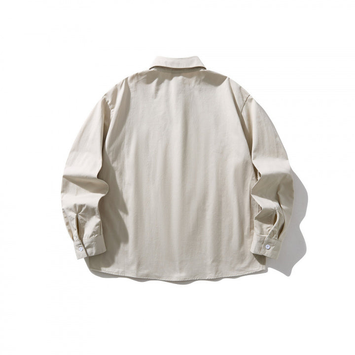 Unisex Oversized Shirt Jacket with concealed button placket, boxy silhouette and rounded hem Mune Fashion