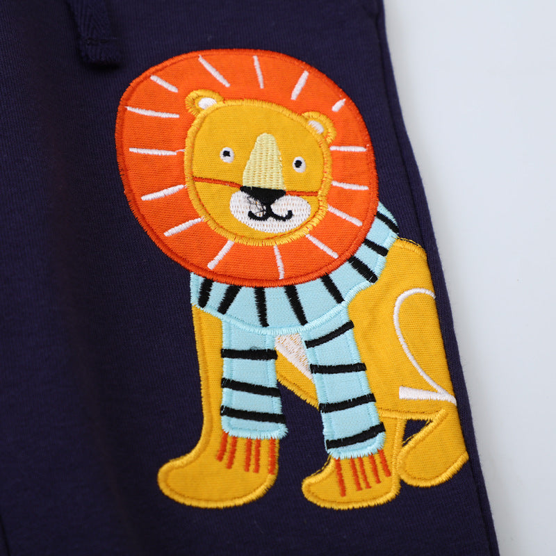 Boys sweatpants with creative lion design Mune Fashion