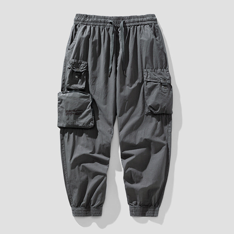 Herren Cargo-Joggerhose mit elastischem Bund, multifunktionalen Cargotaschen und abnehmbarer Packtasche Mune Fashion