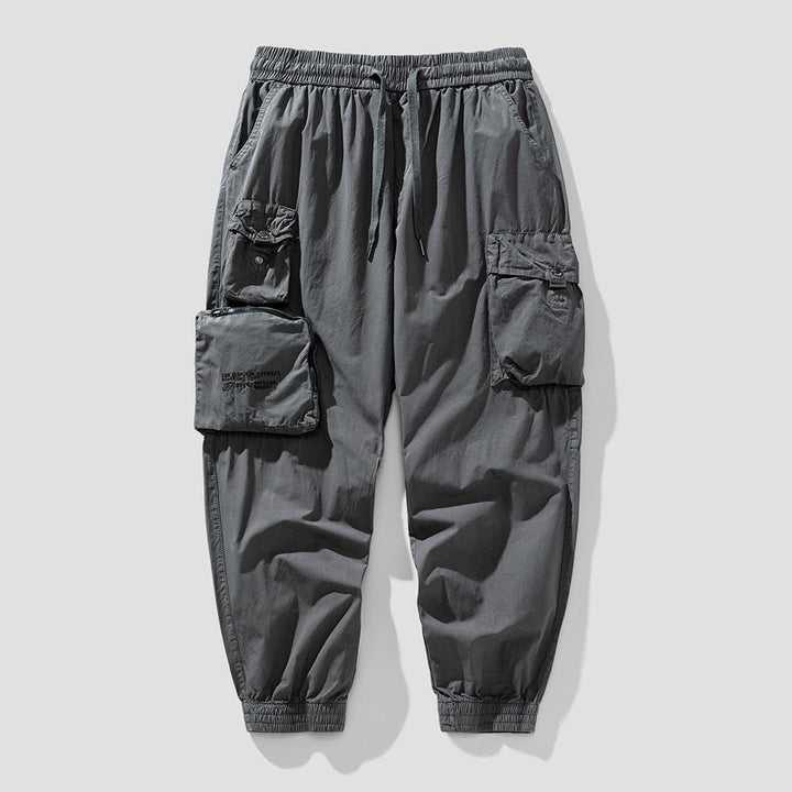 Herren Cargo-Joggerhose mit elastischem Bund, multifunktionalen Cargotaschen und abnehmbarer Packtasche Mune Fashion