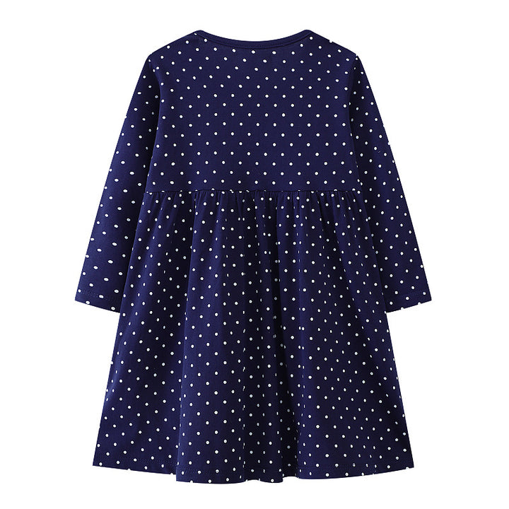 Girls long-sleeve dress with festive unicorn motif Mune Fashion