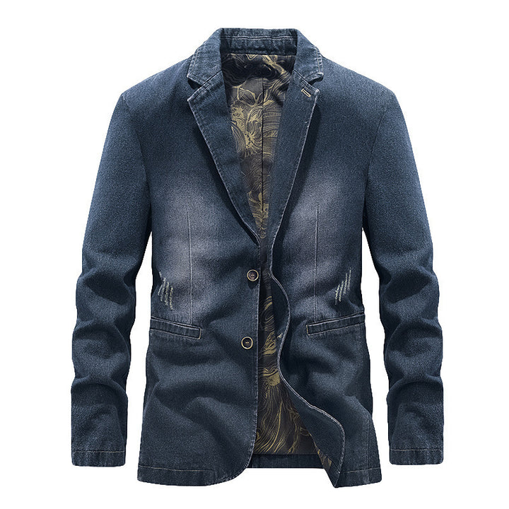 Men's Fashionable Denim Blazer Mune Fashion