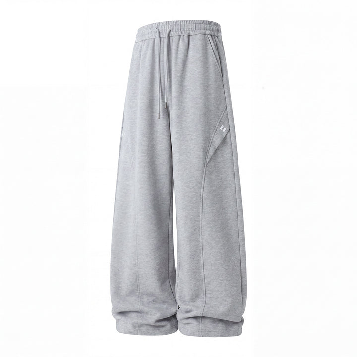 Unisex Extra-wide Lounge Jogging Pants in Palazzo Cut with Drawstring Waist and Side Pockets Mune Fashion