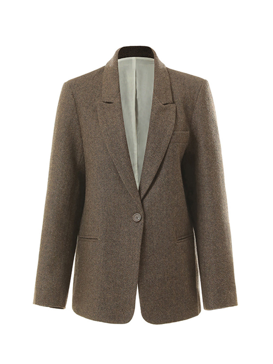 Ladies Elegant Wool Blazer Mune Fashion