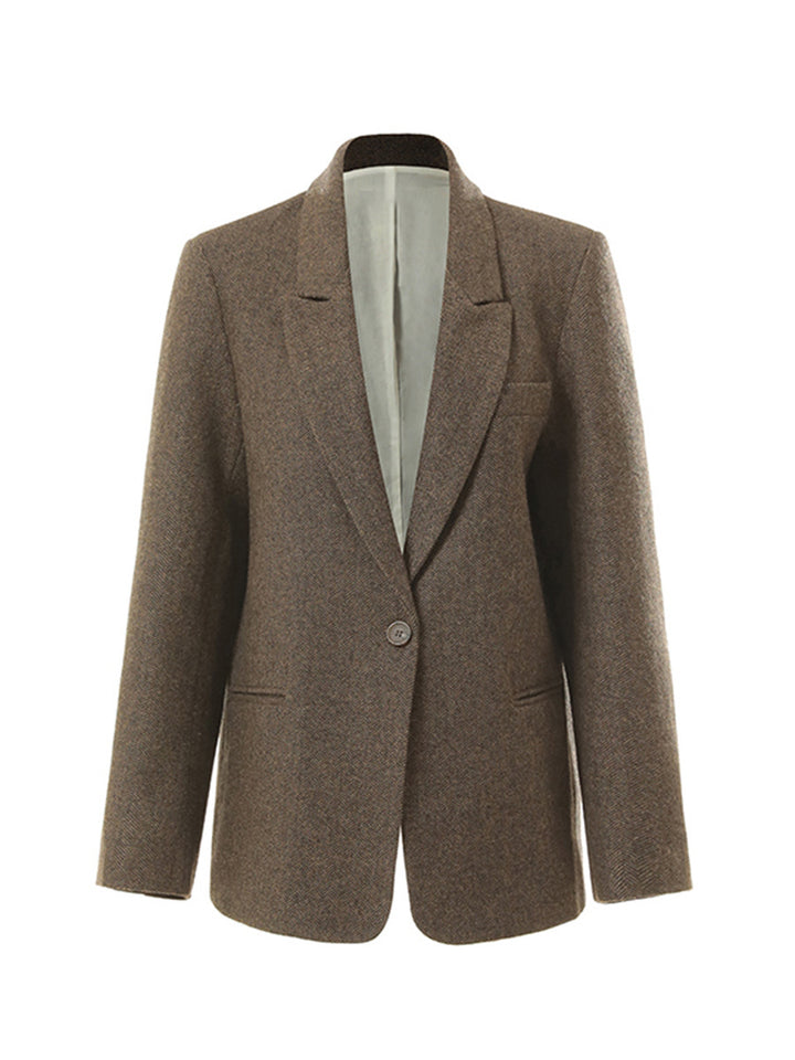 Ladies Elegant Wool Blazer Mune Fashion