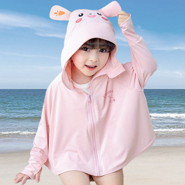 Girl multifunctional sun protection jacket with hood Mune Fashion