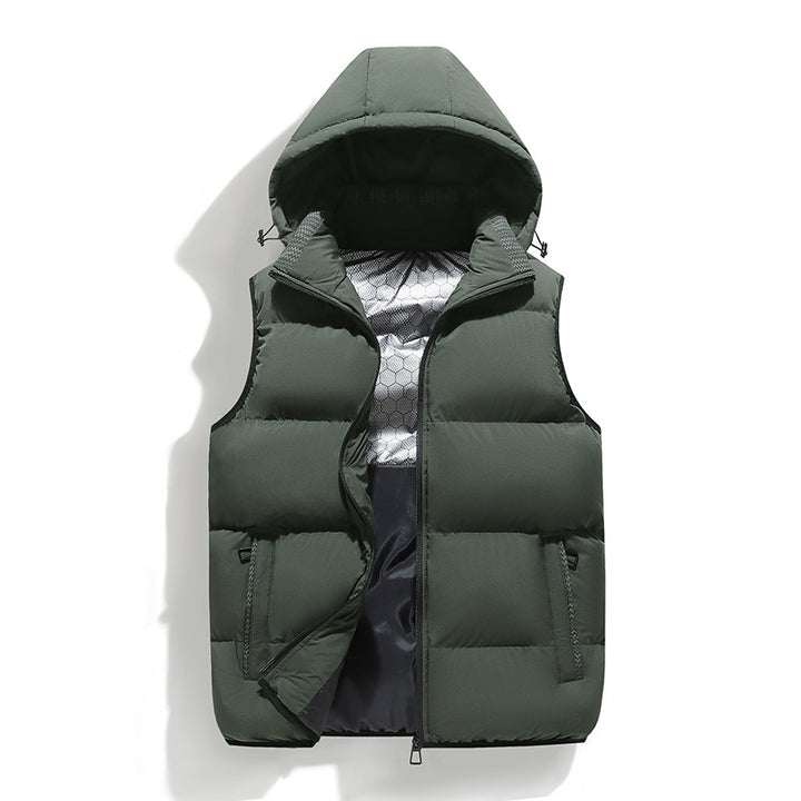 Men's Padded Vest with Hood Mune Fashion