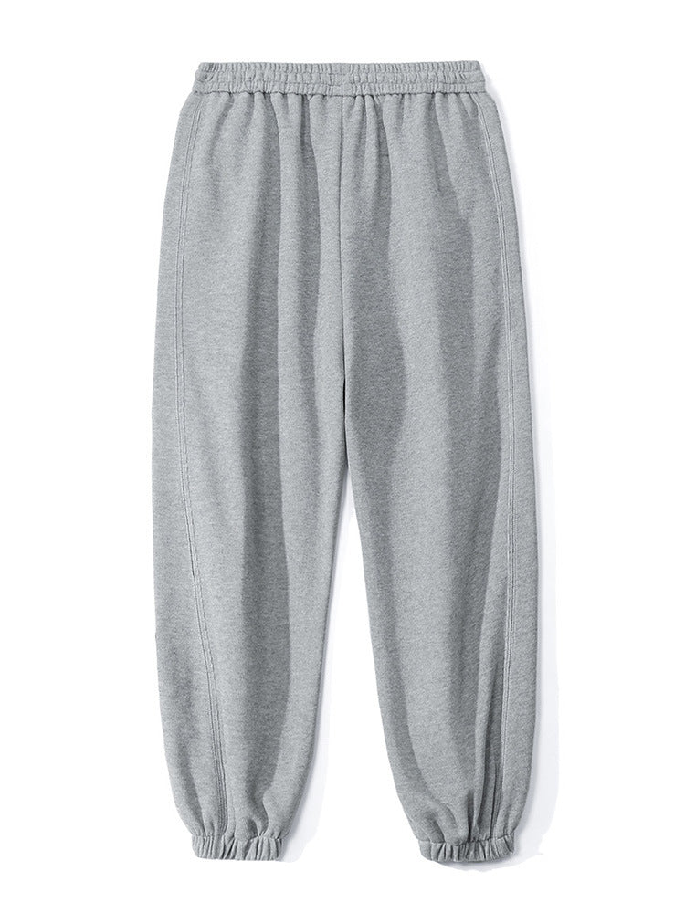 Unisex Relax-Fleece Jogging Pants with Elastic Waistband and Cuffs Mune Fashion