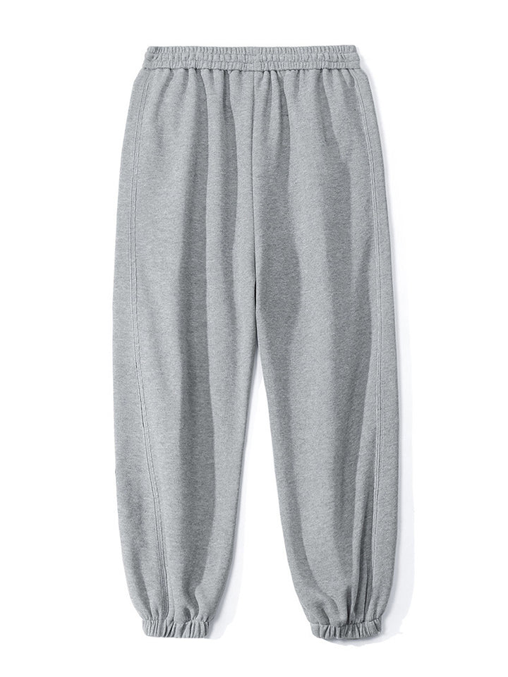 Unisex Relax-Fleece Jogging Pants with Elastic Waistband and Cuffs Mune Fashion